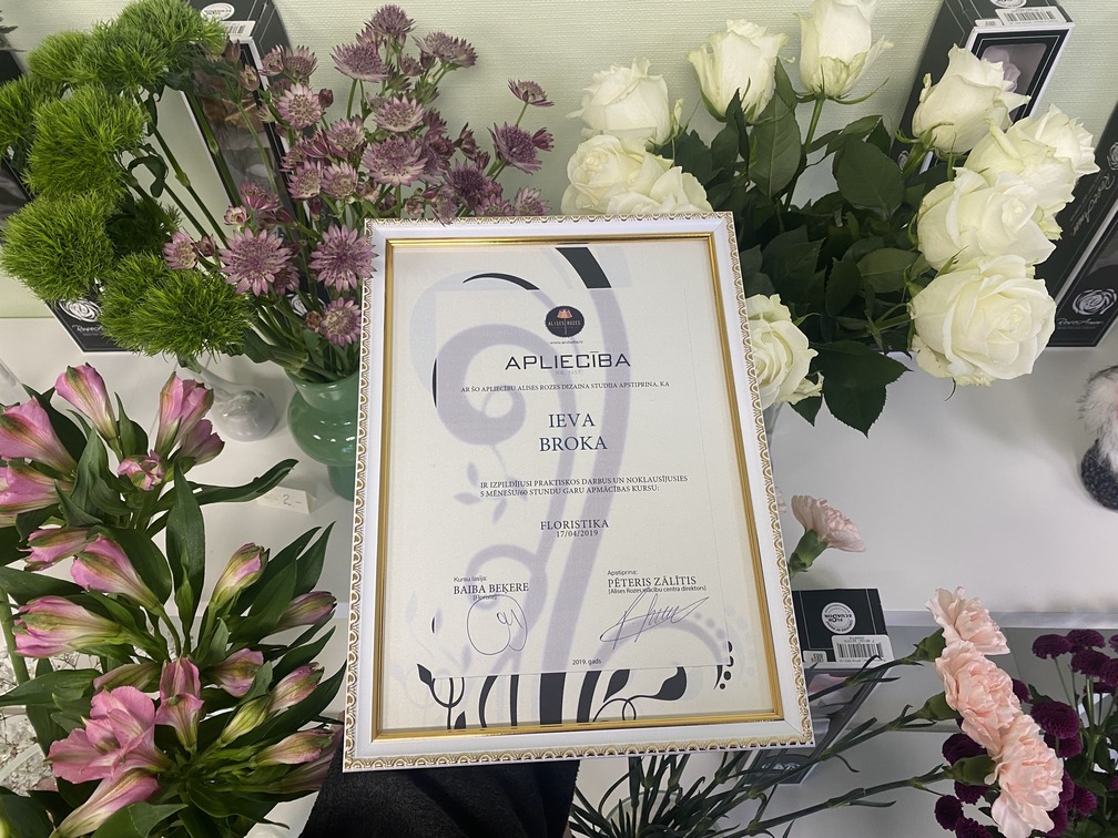 Apliecība Floristikā